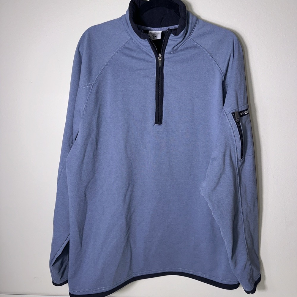 Columbia GRT XL Men's Pull Over Sweater Jacket 1/4 Zip Hiking Outdoors